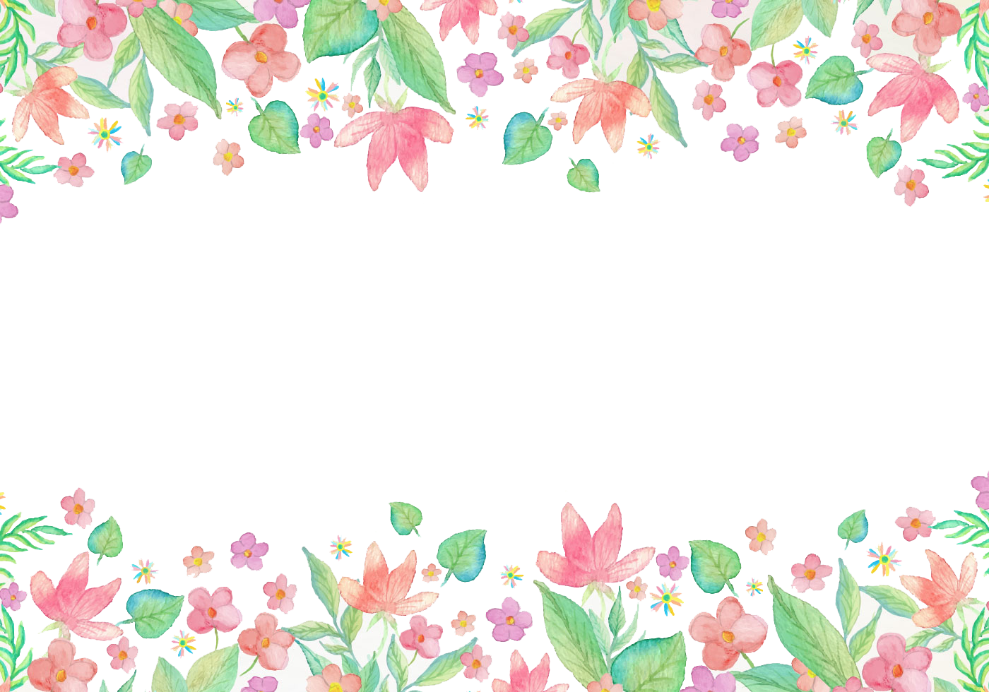 Frame Flowers Transparent PNG Image