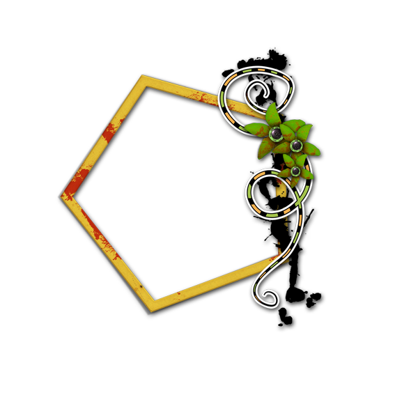 Leaf Frame Flower Green Transparent PNG Image