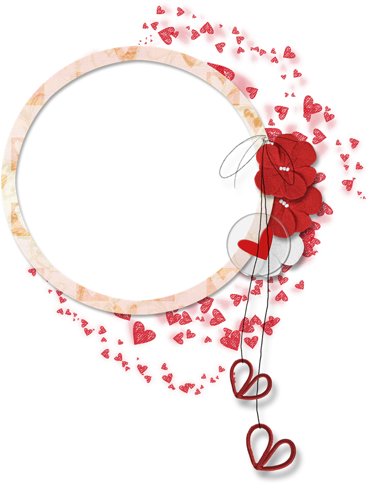 Petals Flower Border Lace Circular Transparent PNG Image