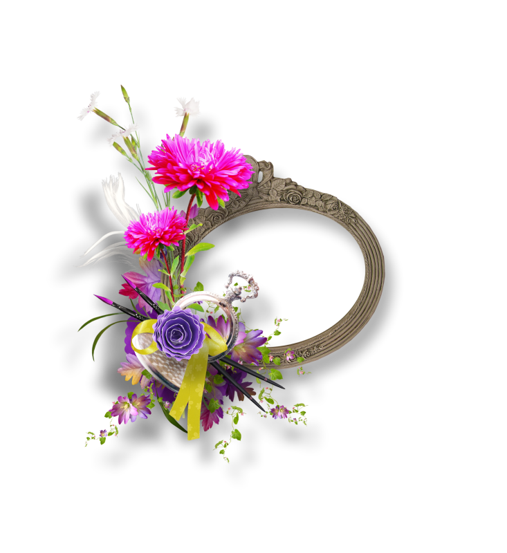 Decorative Flower Frame Design Floral Transparent PNG Image