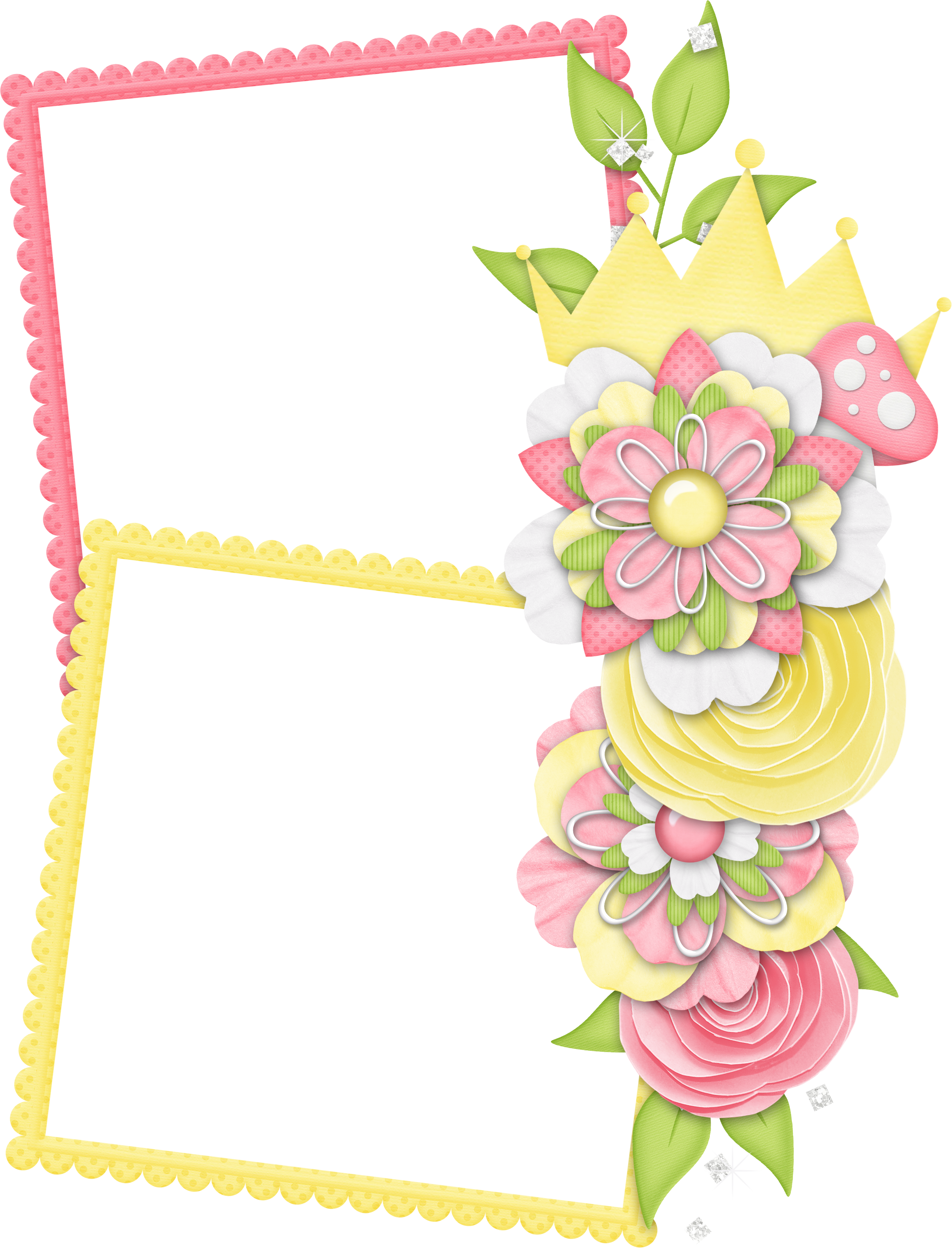 Frame Flower Pattern Transparent PNG Image