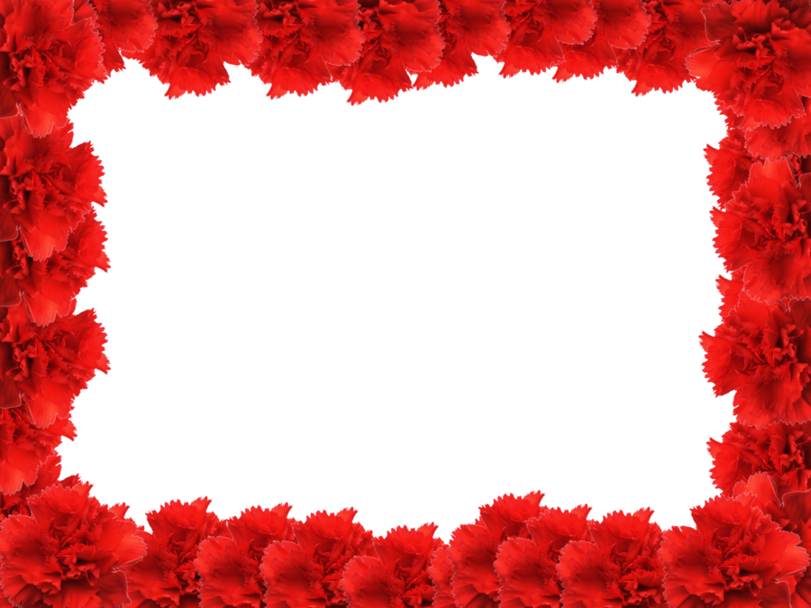 Frame Flower Red Rose File Transparent PNG Image