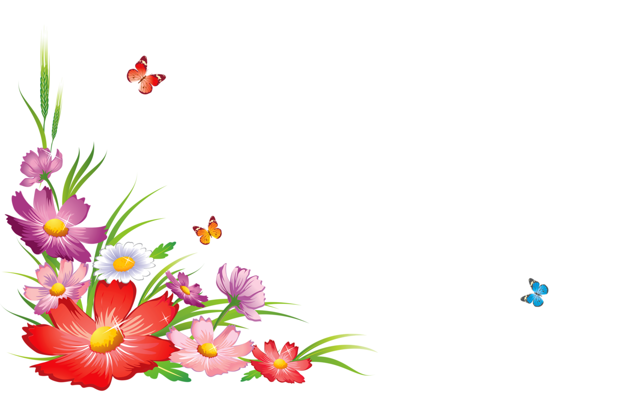 Frames Flowers Corners Transparent PNG Image