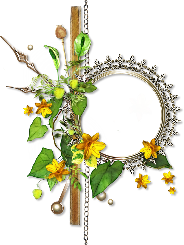 Simple Frame Flower Transparent PNG Image
