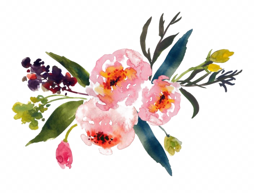 Watercolor Flower Art Transparent PNG Image