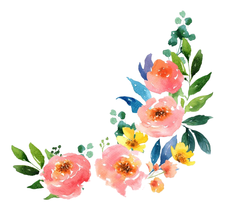 Watercolor Flower Art Transparent PNG Image