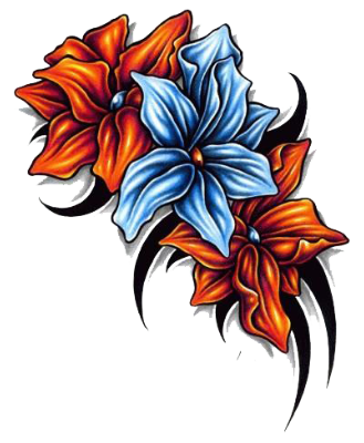 Flower Tattoo Transparent PNG Image