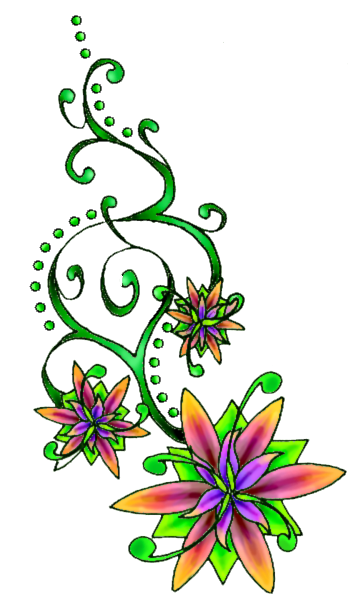 Flower Tattoo Transparent PNG Image