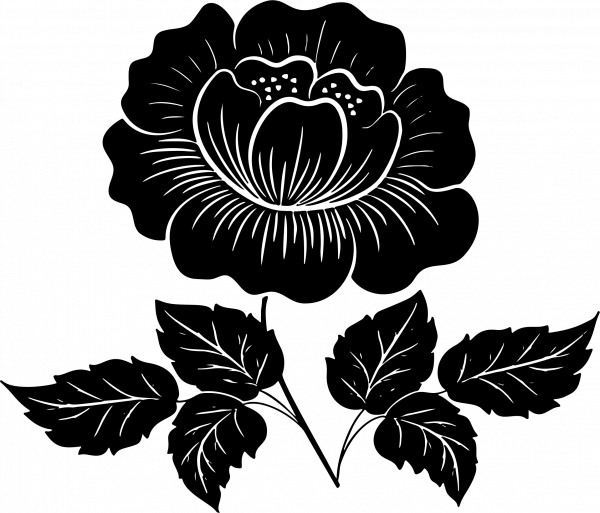 Flowers Silhouette Transparent PNG Image