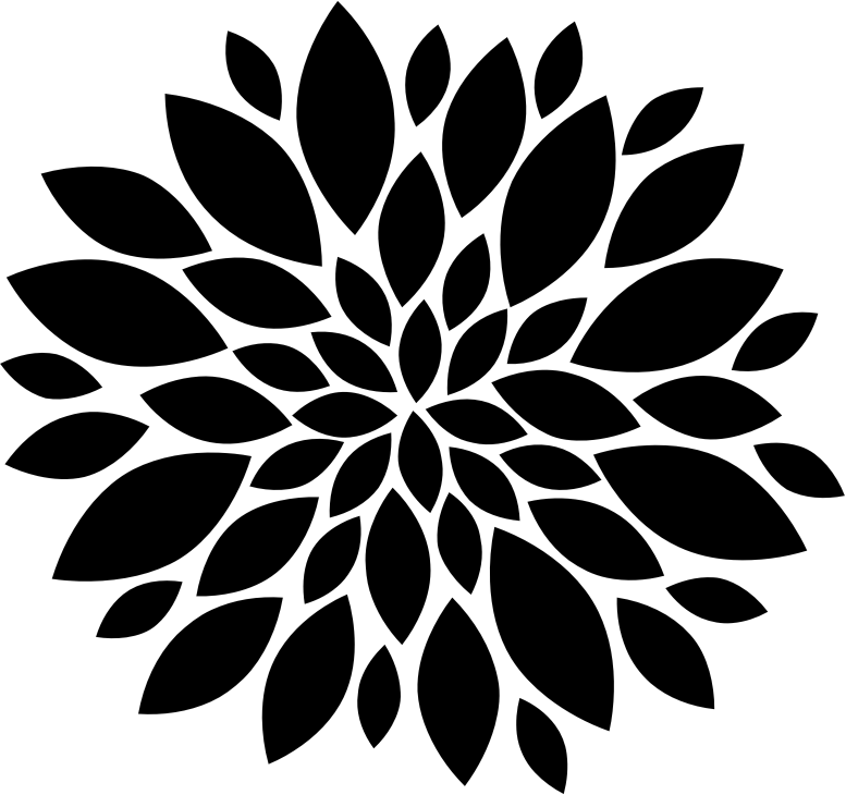 Vector Flowers Silhouette Transparent PNG Image