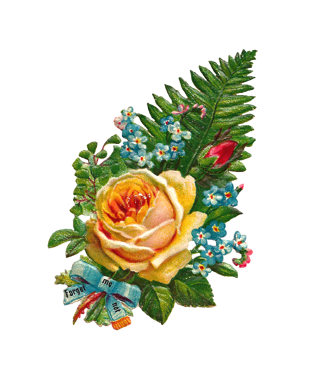 Yellow Flowers Bouquet Transparent PNG Image