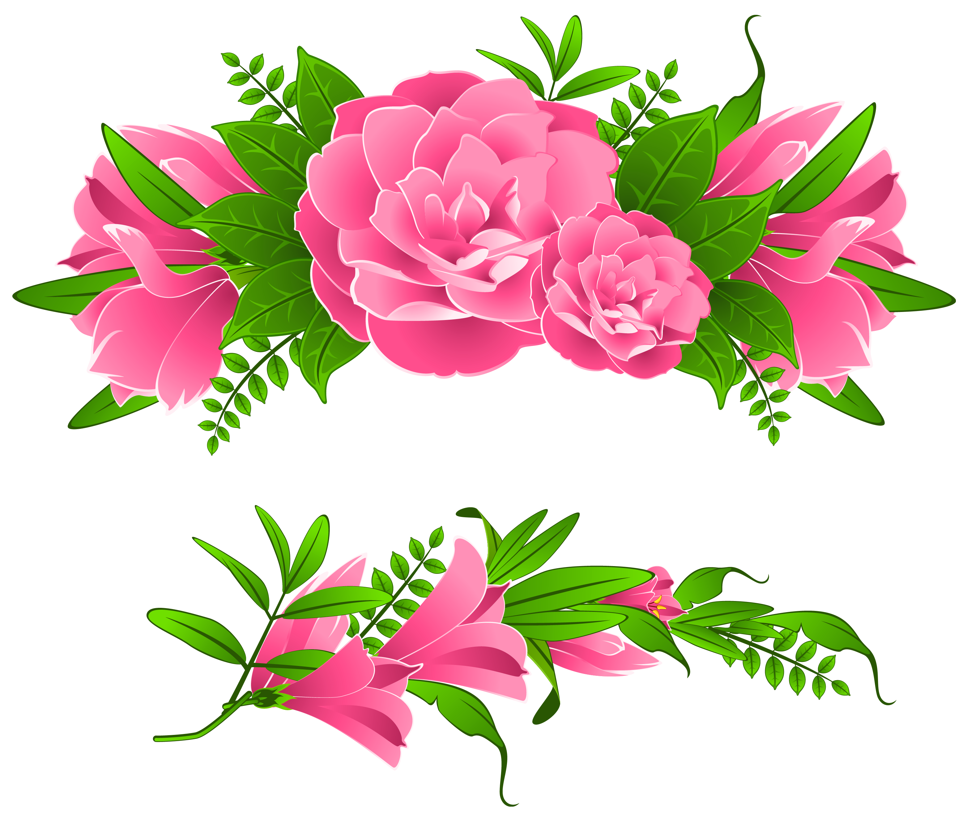 Flowers Borders Transparent PNG Image