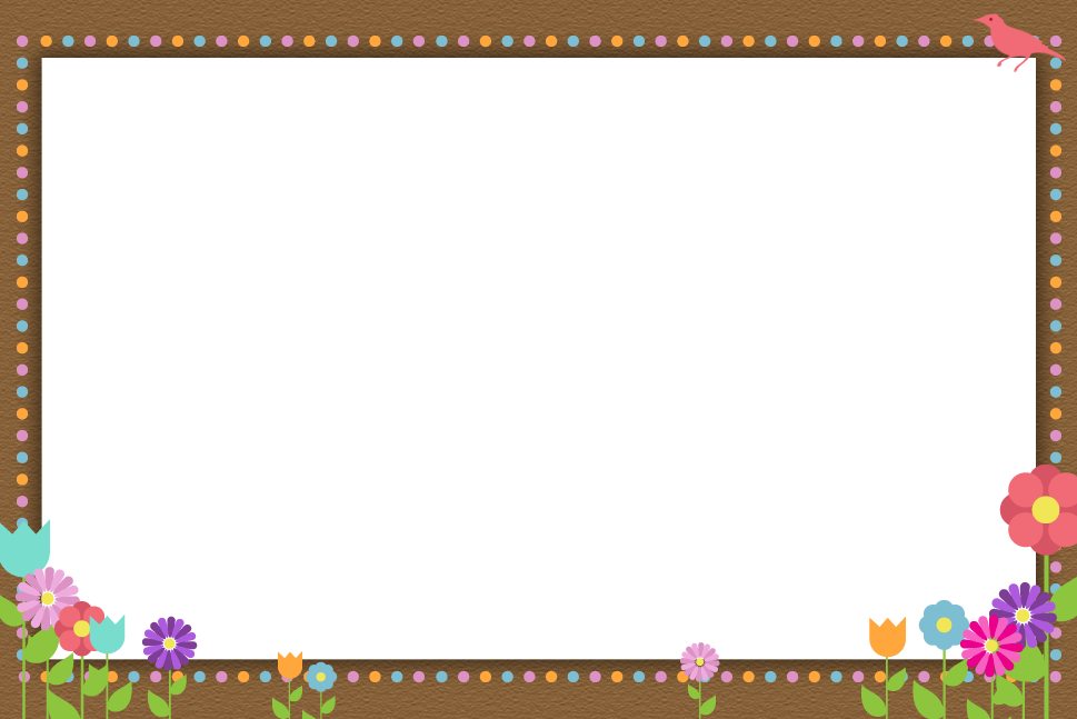 Flowers Borders Transparent PNG Image