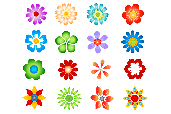 Flowers Vectors Transparent PNG Image