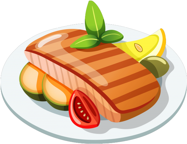 Food Plate Top View Transparent PNG Image