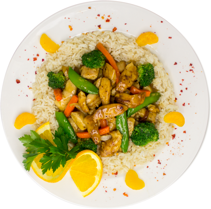 Food Plate Rice Transparent PNG Image
