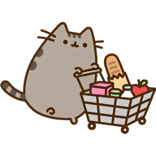 Food Pusheen Cat Transparent PNG Image