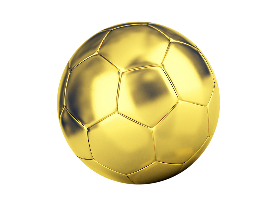 Golden Football Transparent PNG Image