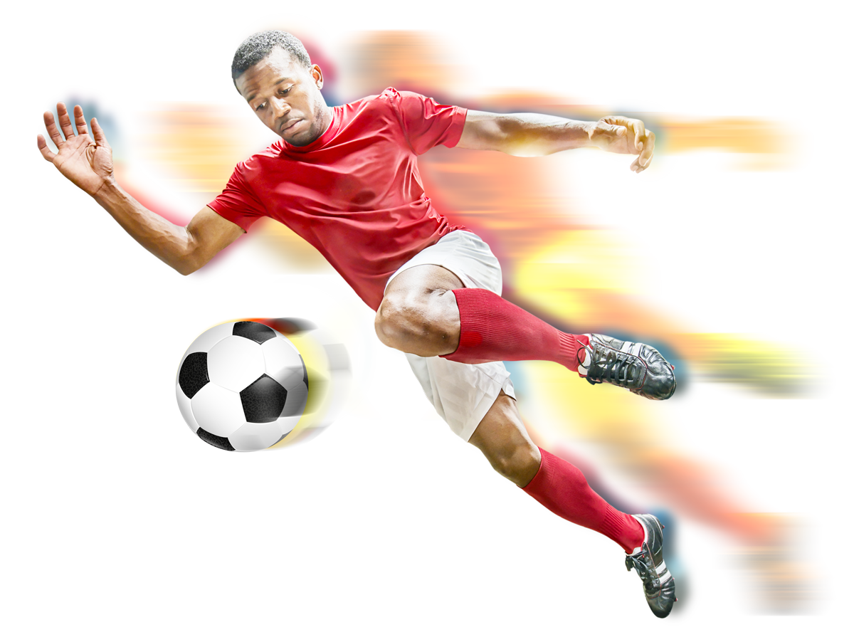 Vector Footballer Transparent PNG Image