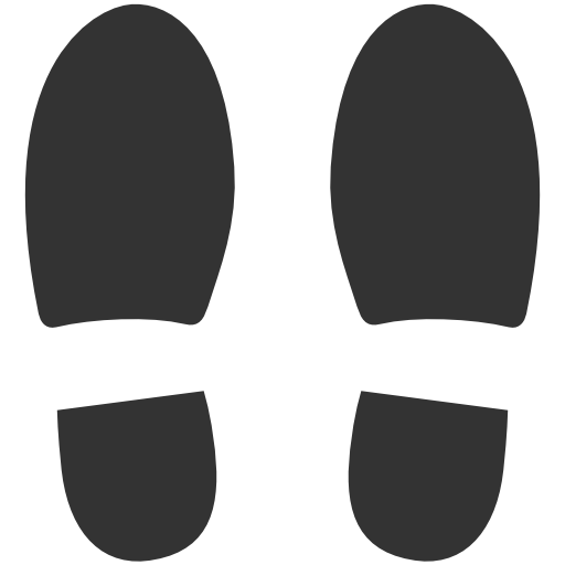 Footprints Shoe Transparent PNG Image
