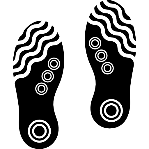 Footprints Silhouette Shoe Transparent PNG Image