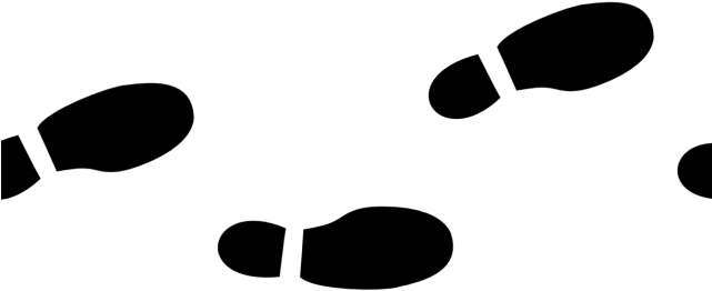 Footprints Silhouette Shoe Transparent PNG Image