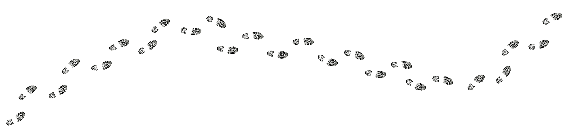 Trail Walking Footprints Transparent PNG Image