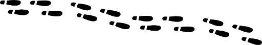 Trail Walking Footprints Transparent PNG Image