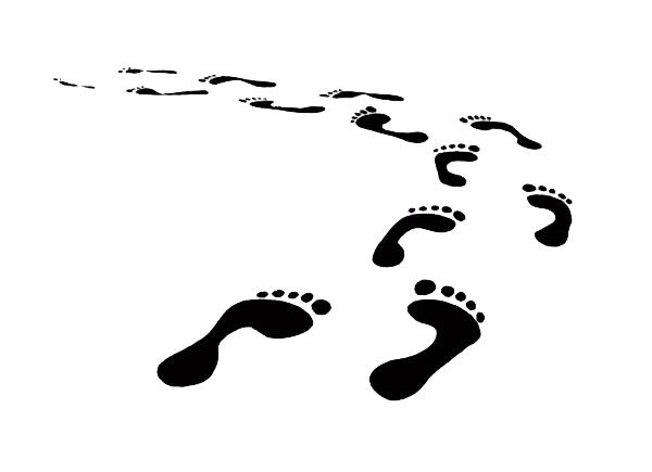 Trail Walking Footprints File Transparent PNG Image