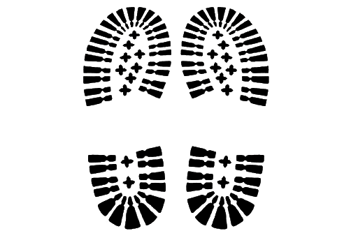 Footprints Vector Shoe Transparent PNG Image