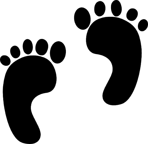 Walking Footprints Transparent PNG Image