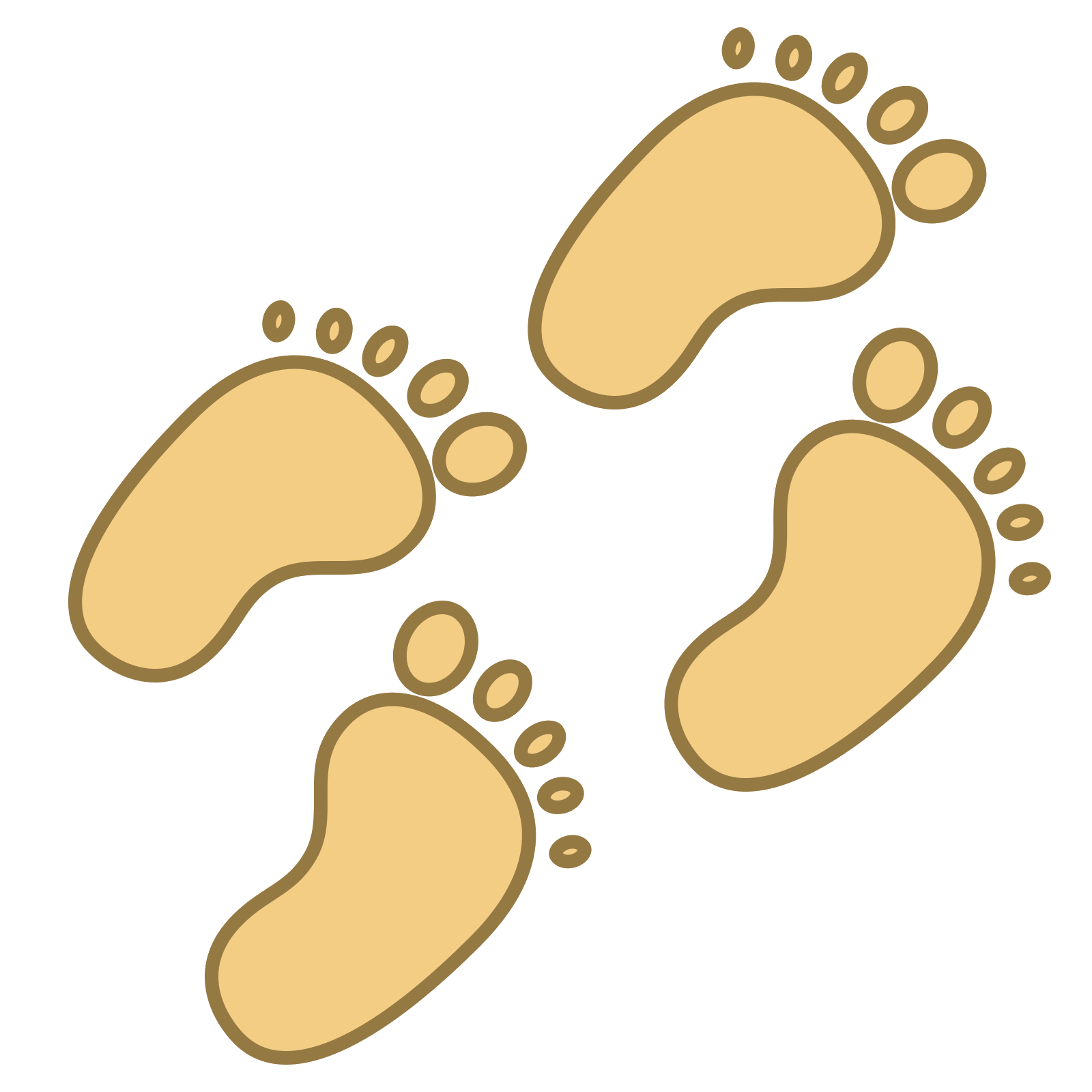 Walking Footprints Transparent PNG Image