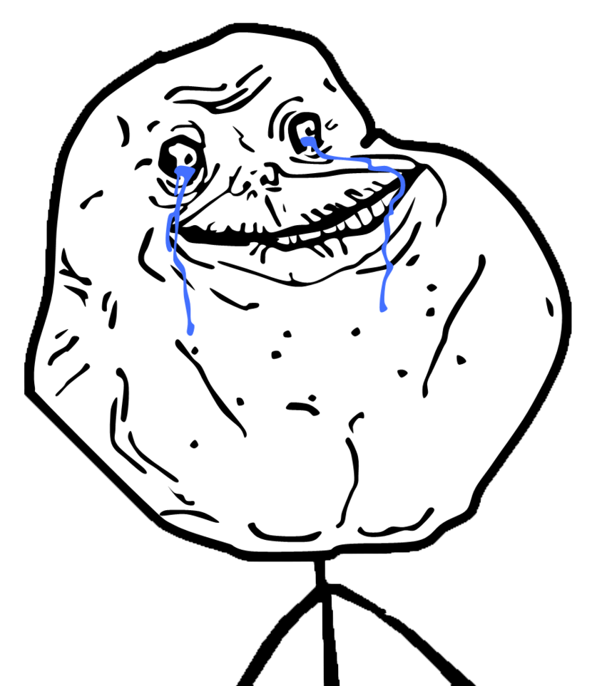Forever Alone Transparent PNG Image