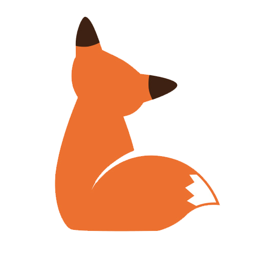 Cute Vector Fox Transparent PNG Image