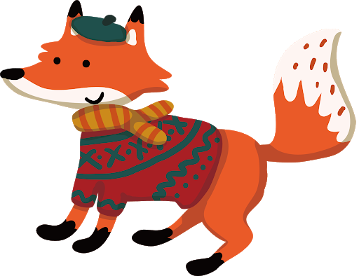 Cute Vector Fox Transparent PNG Image