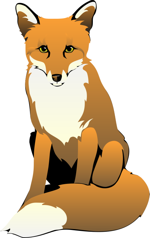 Cute Vector Fox Transparent PNG Image