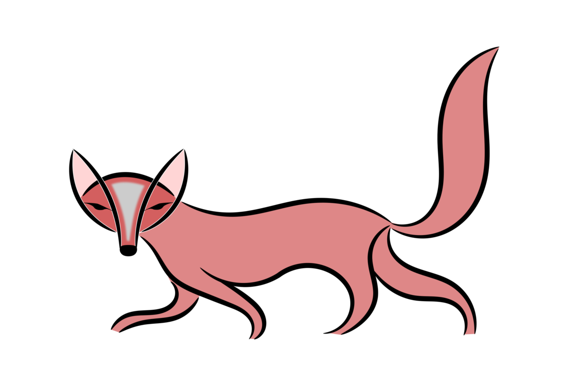 Cute Vector Fox File Transparent PNG Image
