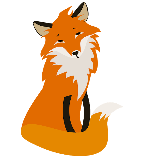 Cute Vector Fox File Transparent PNG Image