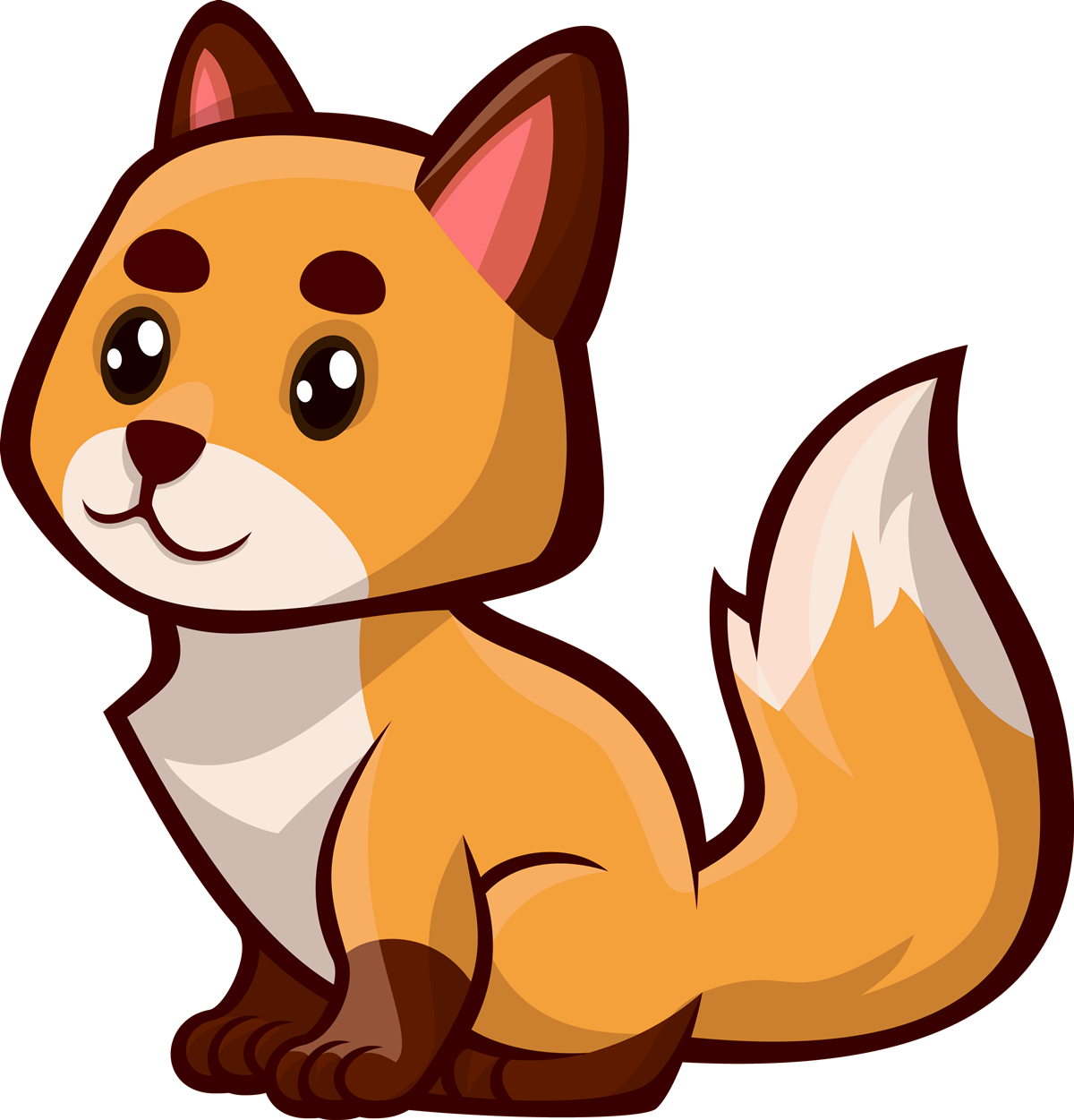Vector Fox Face Transparent PNG Image