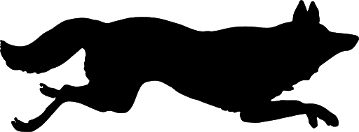 Silhouette Vector Fox Transparent PNG Image