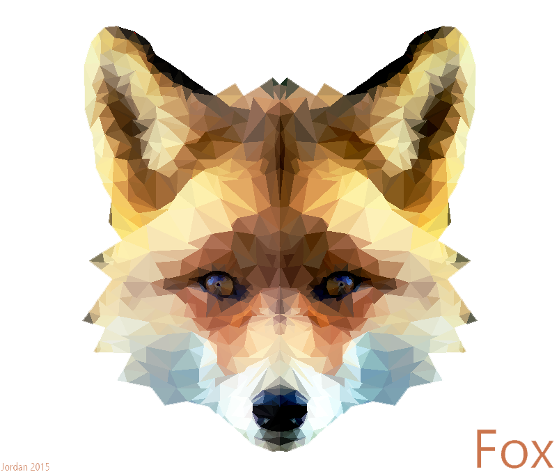 Artistic Fox Background Transparent PNG Image