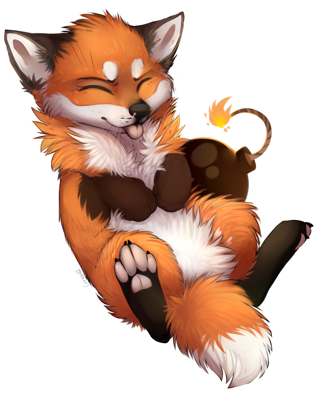 Artistic Fox Transparent PNG Image