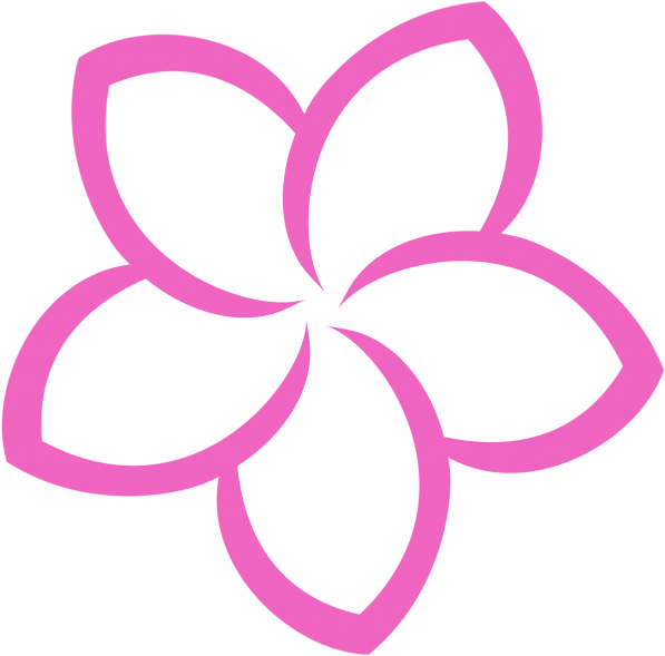 Pink Frangipani Vector Transparent PNG Image