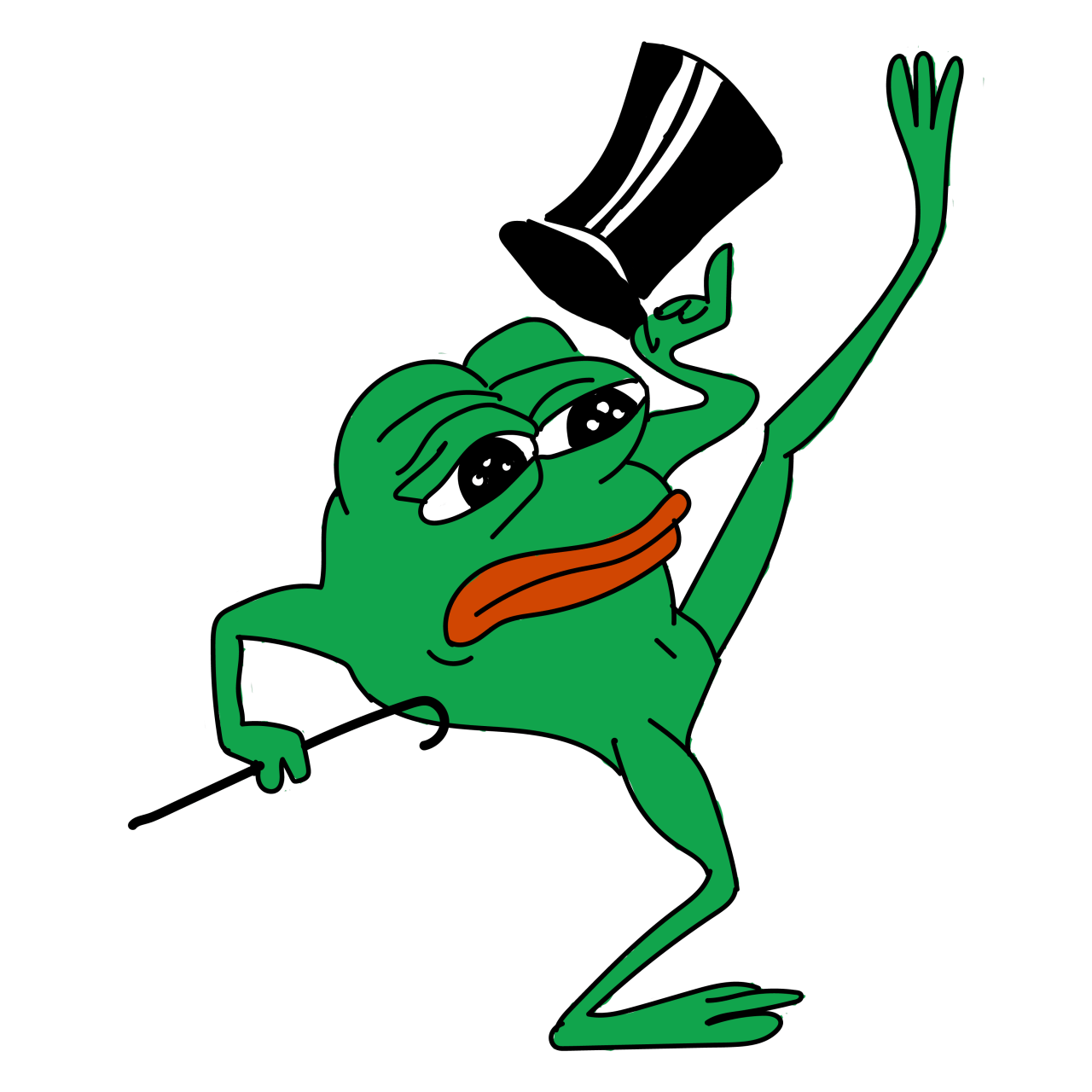 The Pepe Frog Sad Transparent PNG Image