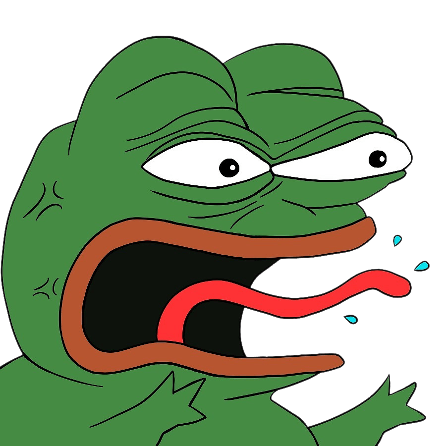 The Pepe Frog Sad Transparent PNG Image