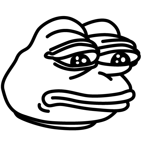The Pepe Frog Sad Transparent PNG Image
