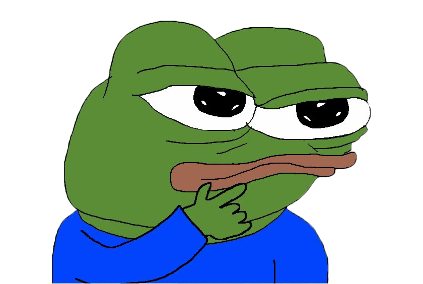 The Pepe Frog Sad Transparent PNG Image