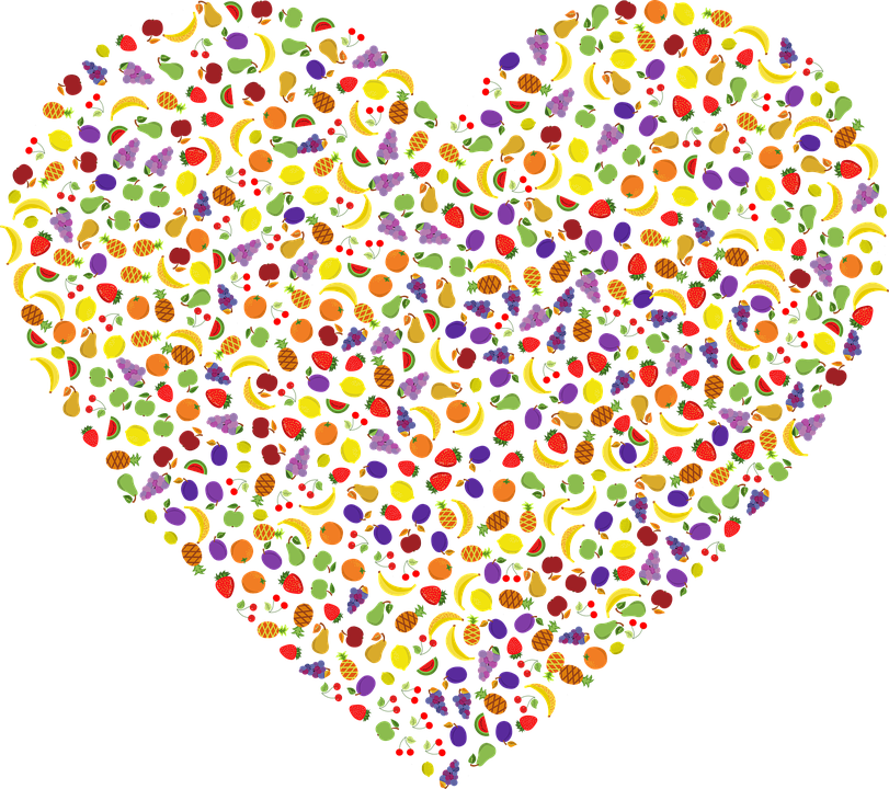 Heart Vector Fruit Transparent PNG Image
