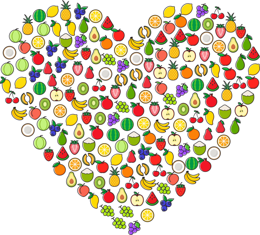 Heart Vector Fruit Transparent PNG Image