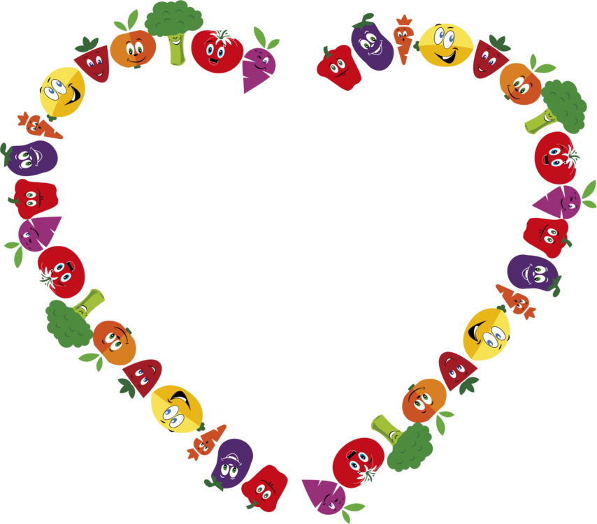 Heart Vector Fruit Transparent PNG Image